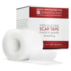 HealFast silicone scar sheets packaging shown for on-the-go scar care