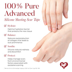 HealFast silicone scar tape close-up texture highlighting medical-grade material