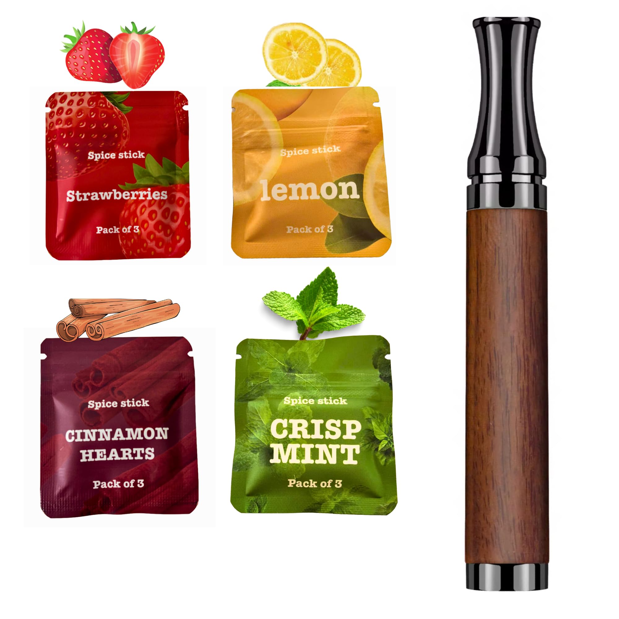 Healfs smokeless inhaler flavor puff close-up showing pleasant aroma and cravings support