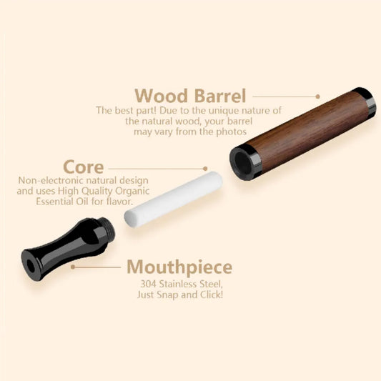 Healfs smokeless inhaler with natural essential oils delivering soothing puff