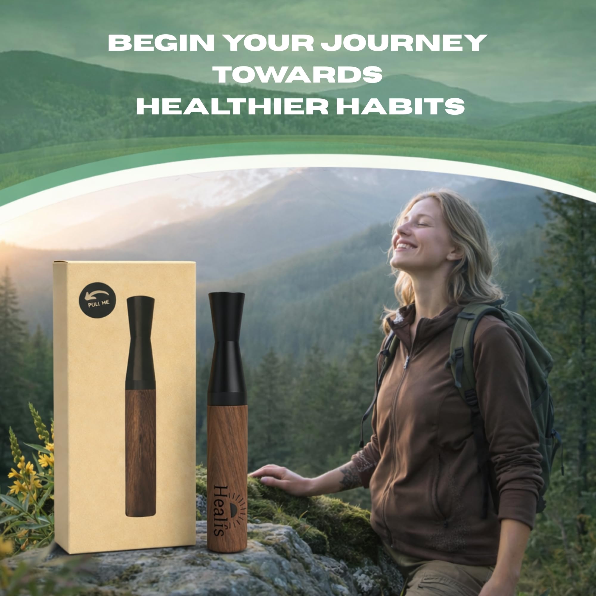 Healfs smokeless inhaler TSA-friendly, travel-ready for daily routines