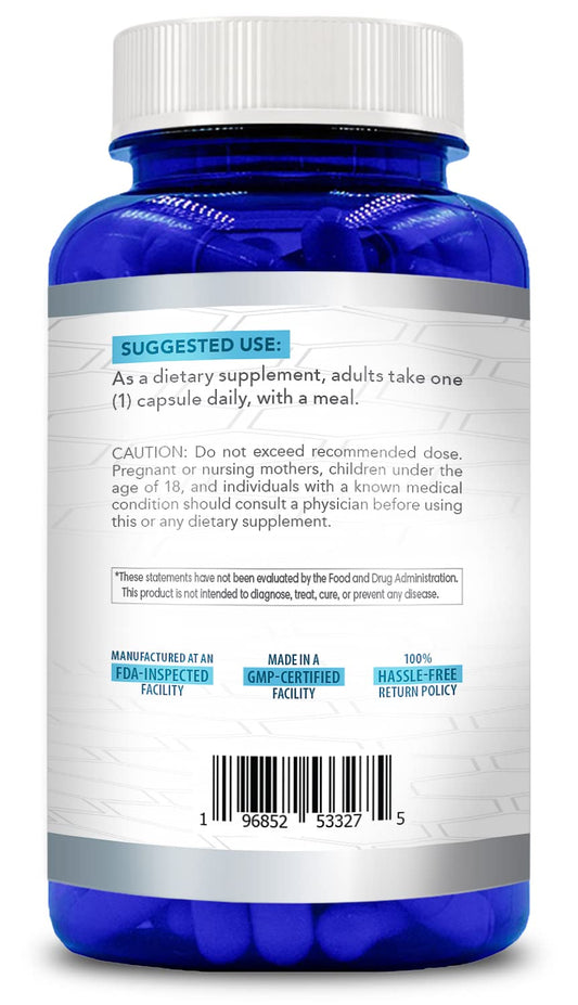 Healing Awakening SAM-e capsules close-up highlights vegan, non-GMO formula.