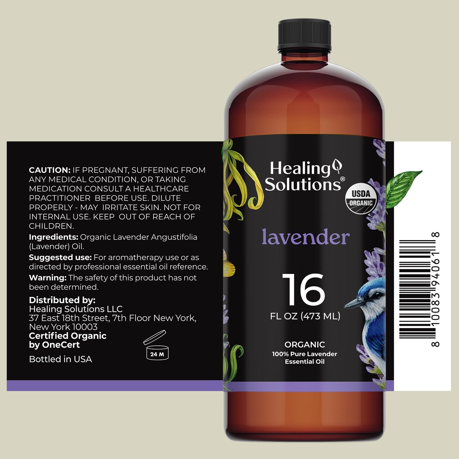 Healing Solutions lavender oil diffuser scene with calming aroma for living rooms.