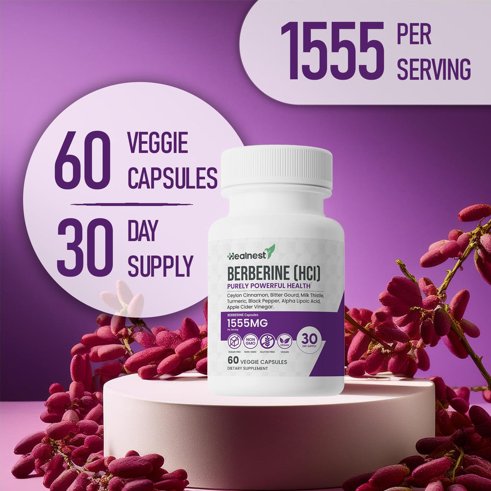 HEALNEST Milk Thistle capsules close-up emphasizing a plant-based blend.
