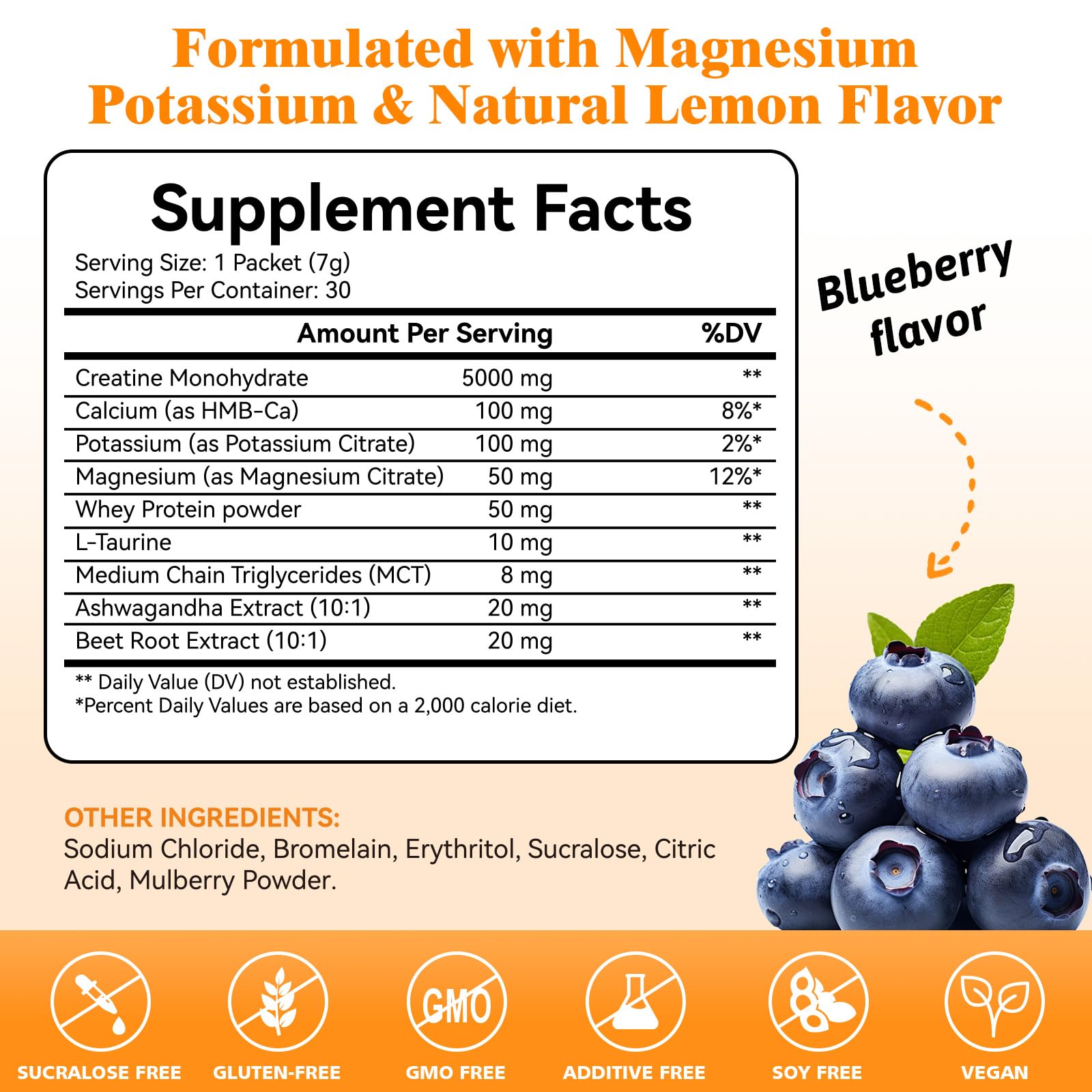 HEALOADING creatine monohydrate powder scoop enables quick mixing for fast workouts.