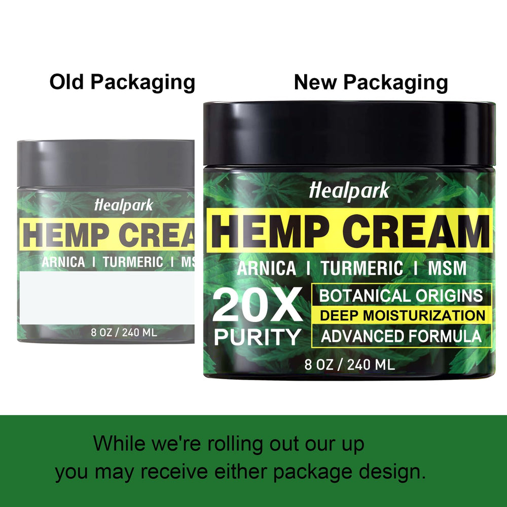 Healpark hemp cream applying on skin showing quick absorption.