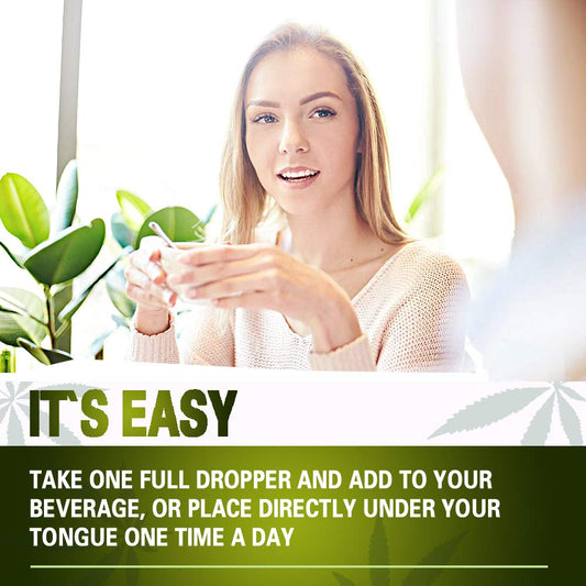 Healpark hemp oil 2-pack drops, easy to dispense into beverages.
