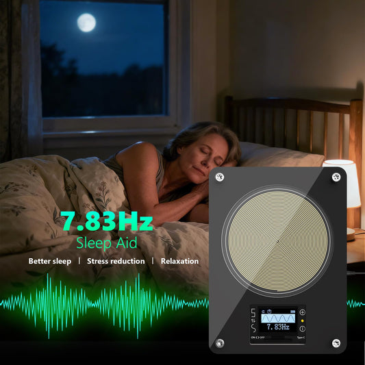 HealPul device side panel with controls for flexible frequency options