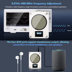HealPul Schumann Resonance Generator top view highlights adjustable settings and controls.