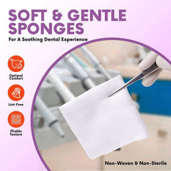 Healqu finished-edge non-sterile gauze reduces fraying during dressing changes.