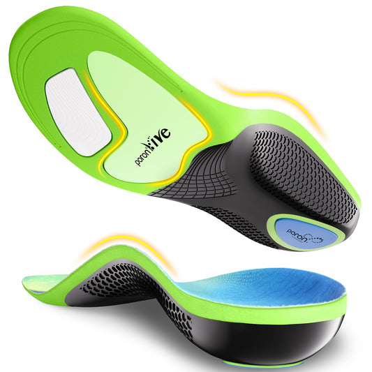 Healrecux plantar fasciitis insoles provide arch support for daily comfort.