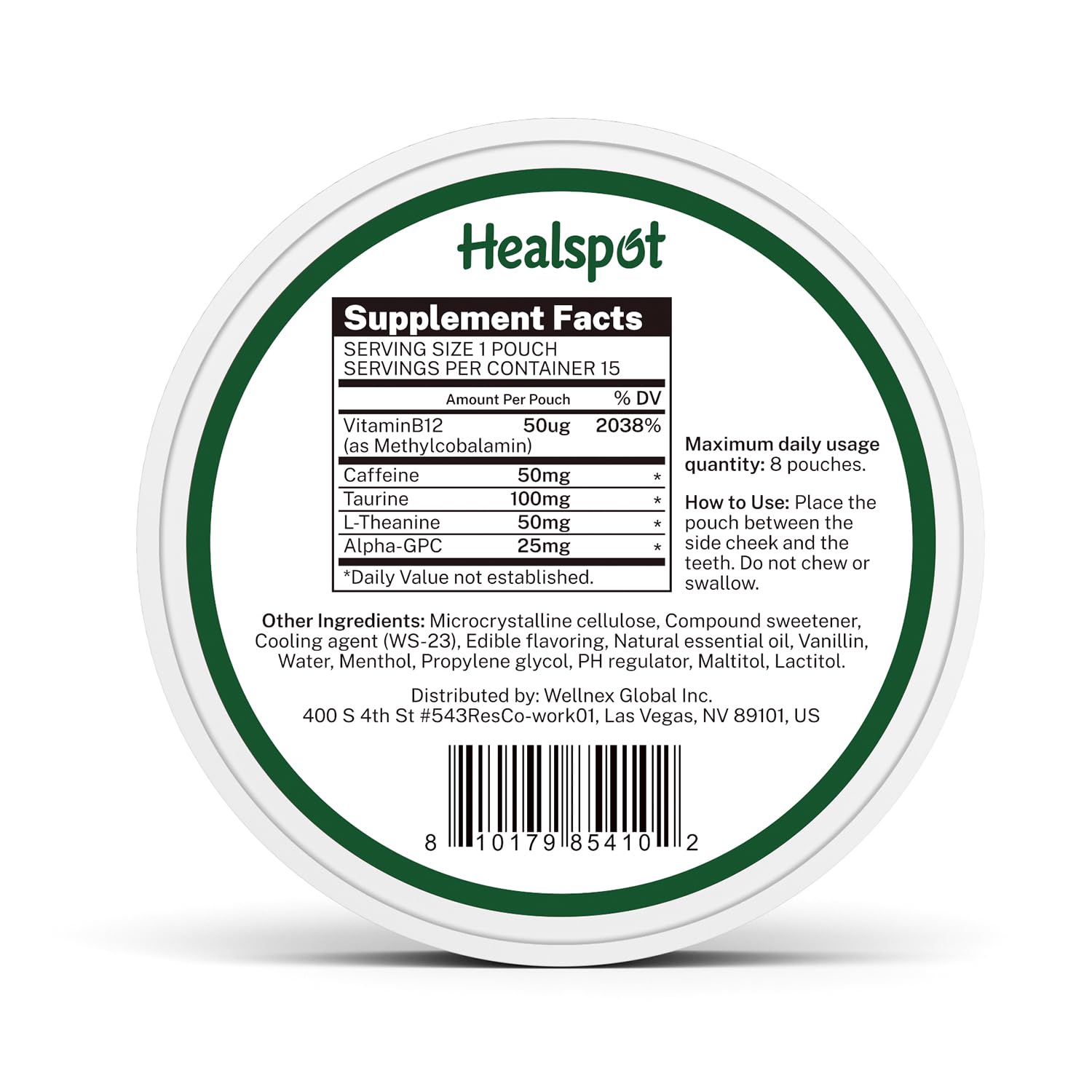 Healspot caffeine pouches on desk demonstrate quick energy before focused work