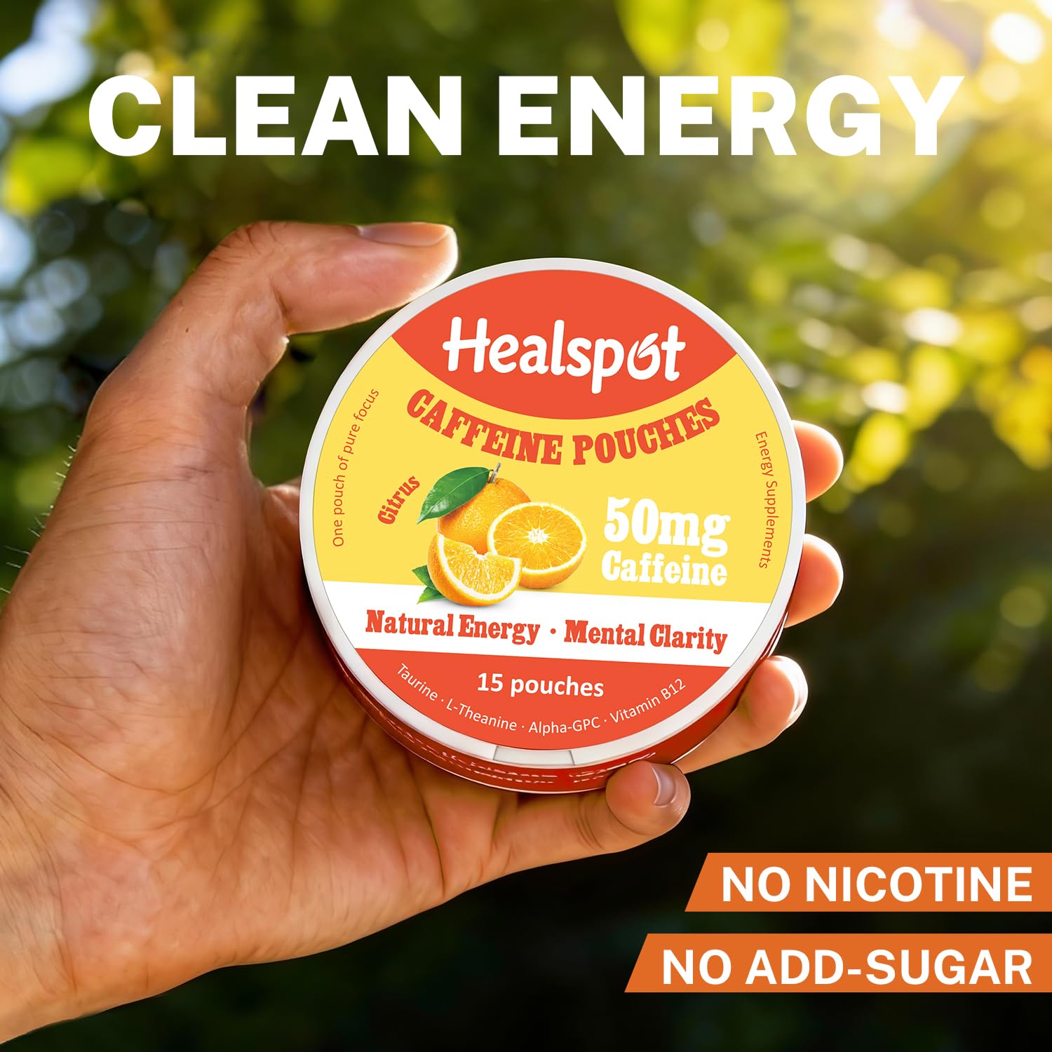 Healspot open tin image shows portable storage for on-the-go pouches