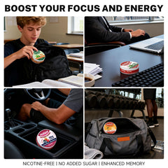 Healspot wintergreen flavor caffeine pouch pack boosts alertness during late tasks