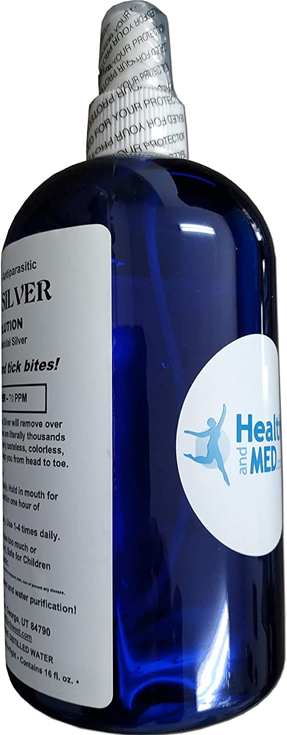St. George Nano Silver bottle displayed on a shelf for convenient access