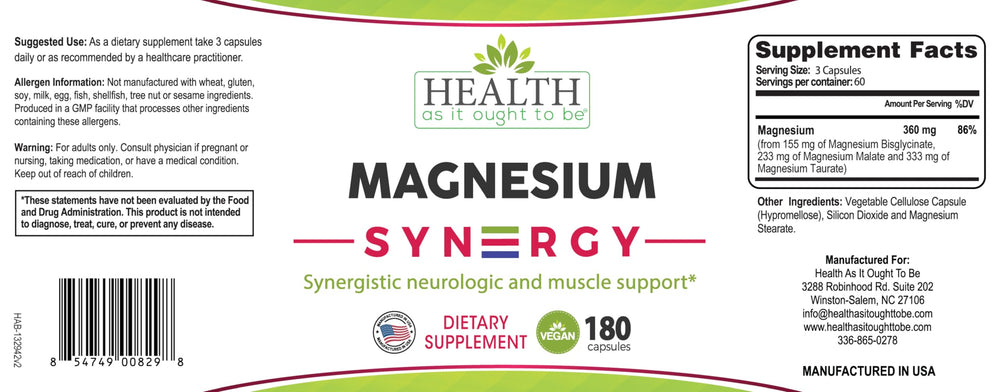Health As It Ought To Be Magnesium Syn3rgy in daily routine image suggests balanced wellness