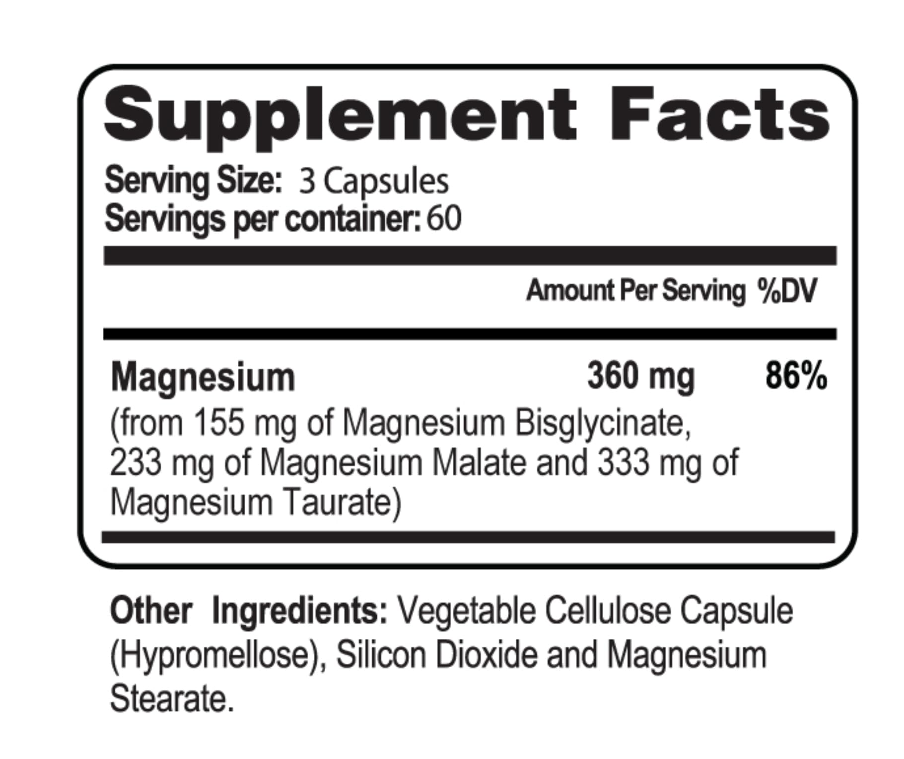 Health As It Ought To Be Magnesium Syn3rgy packaging highlights clear ingredients and dosage guidance