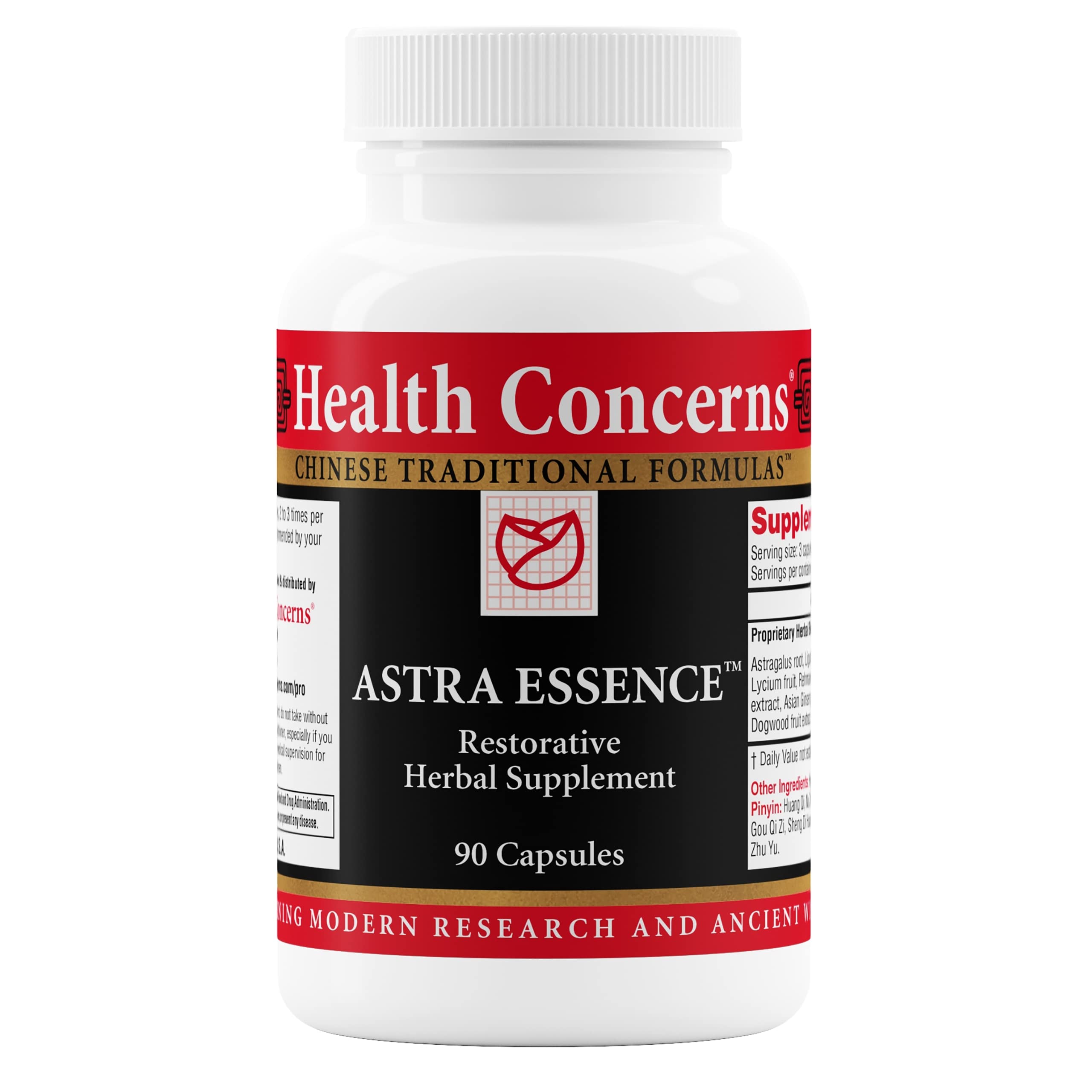Health Concerns Astra Essence bottle for daily vitality and immune support.