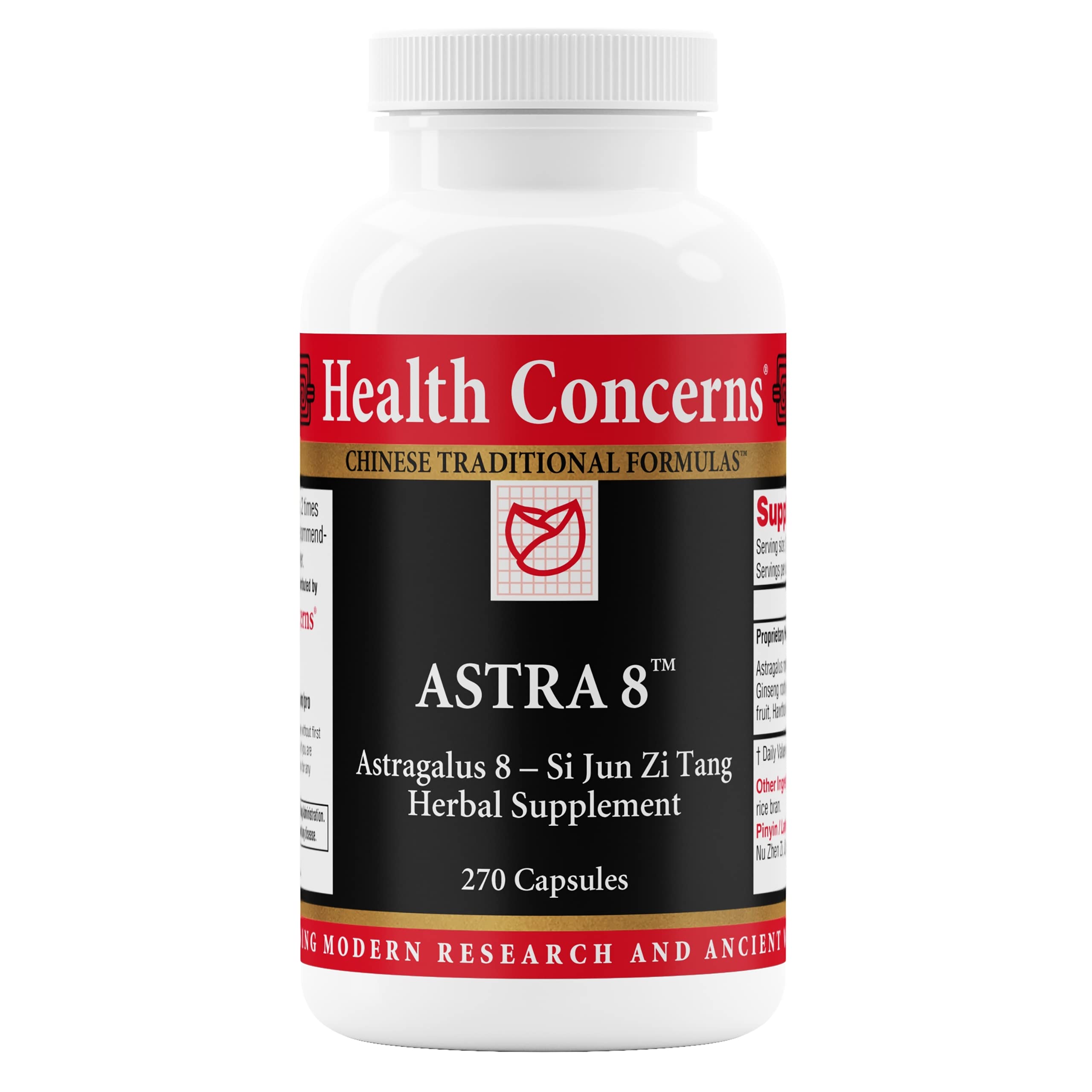 Health Concerns Astra 8 bottle front view signaling immune support and energy potential