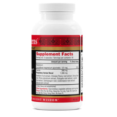 Close-up of Health Concerns Calm Spirit capsules showing herbal blend