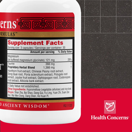 Health Concerns Calm Spirit capsules close-up, glossy pills ready for daily calm and focus.