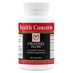Health Concerns Channel Flow bottle front view for daily use and muscle comfort.