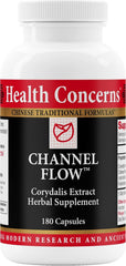 Health Concerns Channel Flow bottle highlighting muscular relaxation for everyday comfortable movement.