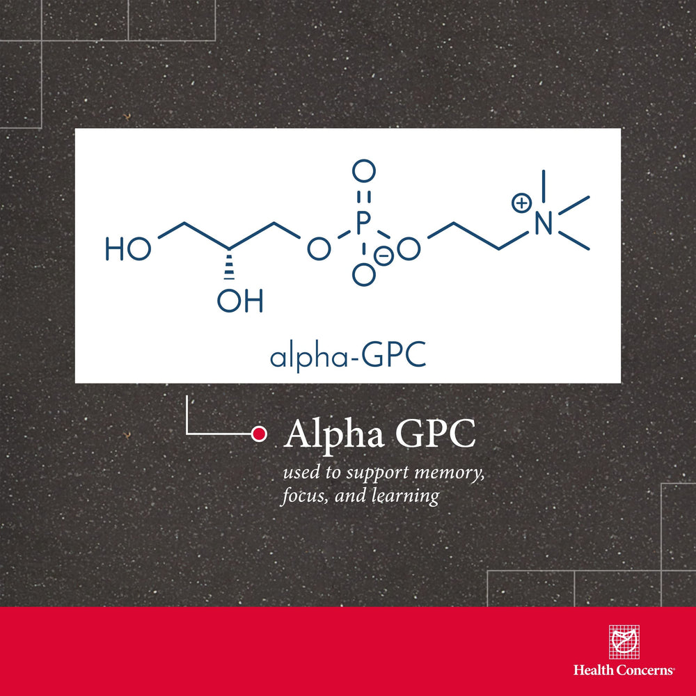Cogni-Spark label close-up showing Alpha-GPC blend for cognition.