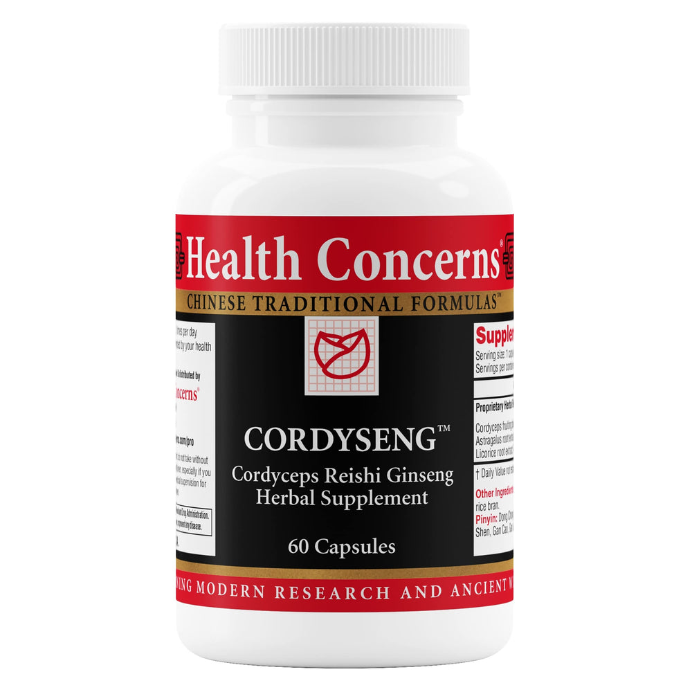 Health Concerns CordySeng bottle front for daily immune support