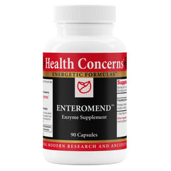 Health Concerns Enteromend bottle shot for daily digestive support.