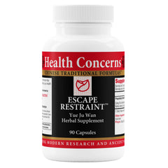 Health Concerns Escape Restraint bottle pour; gentle digestive support for daily balance.