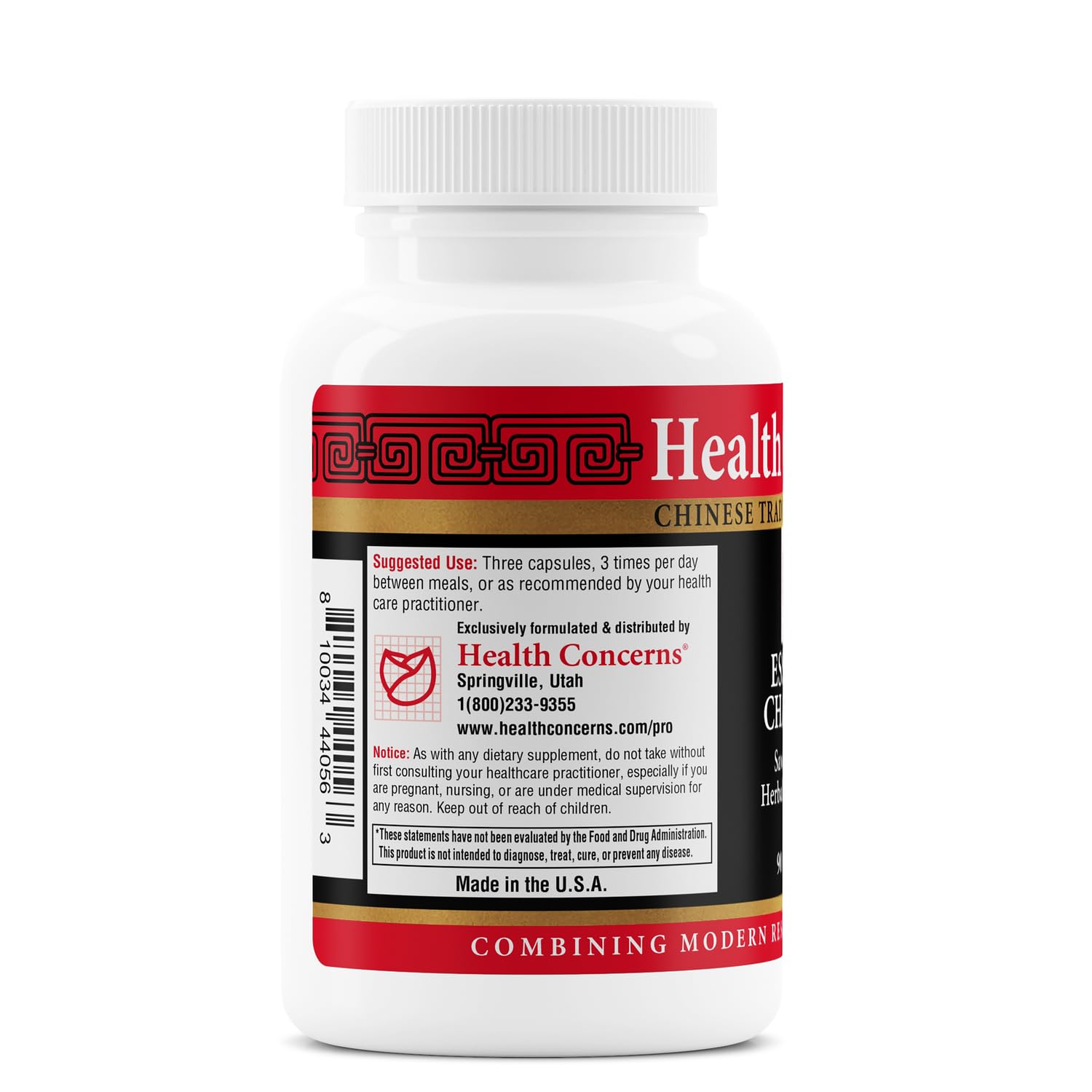 Health Concerns Essence Chamber packaging box highlighting traditional Chinese herbal formula.