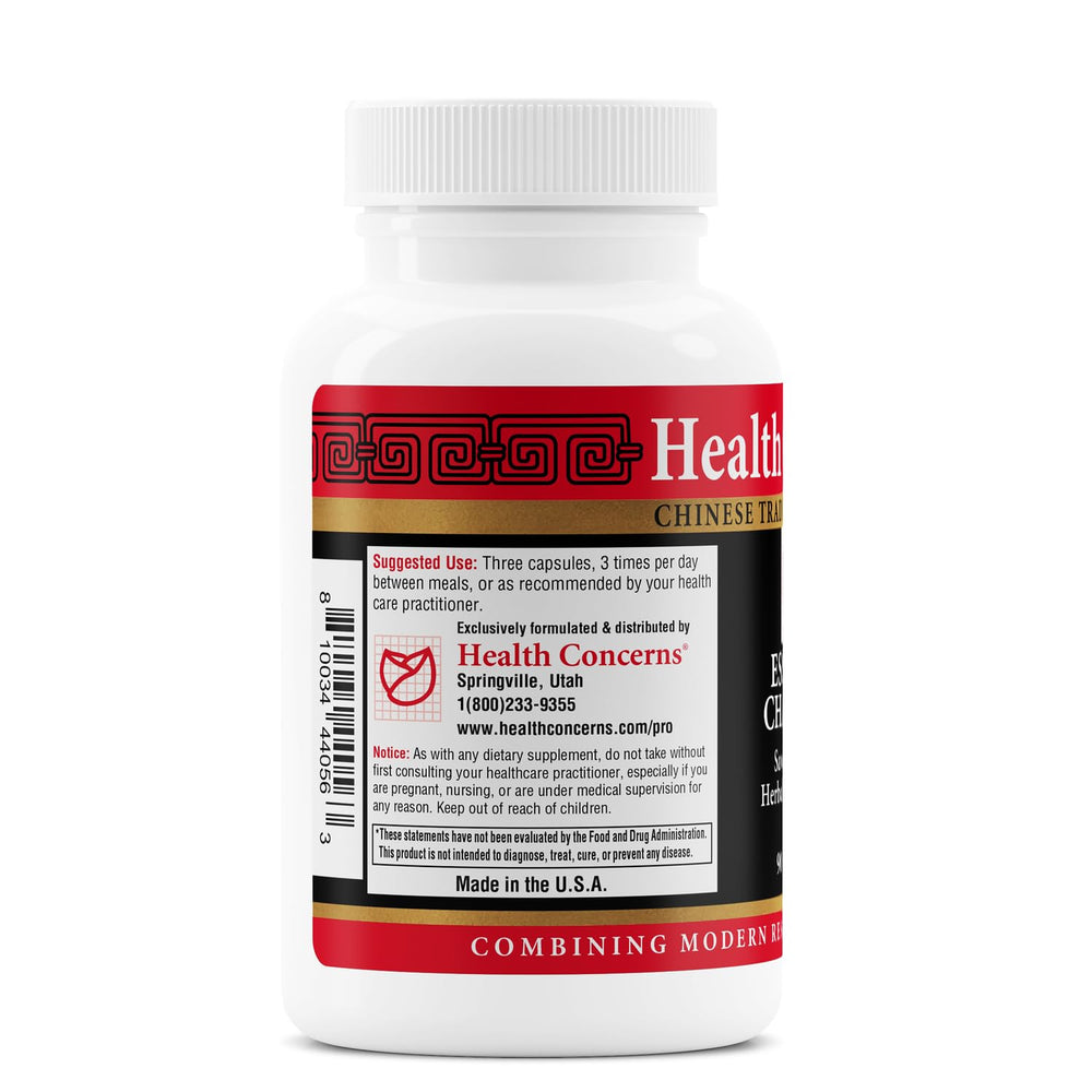 Health Concerns Essence Chamber packaging box highlighting traditional Chinese herbal formula.