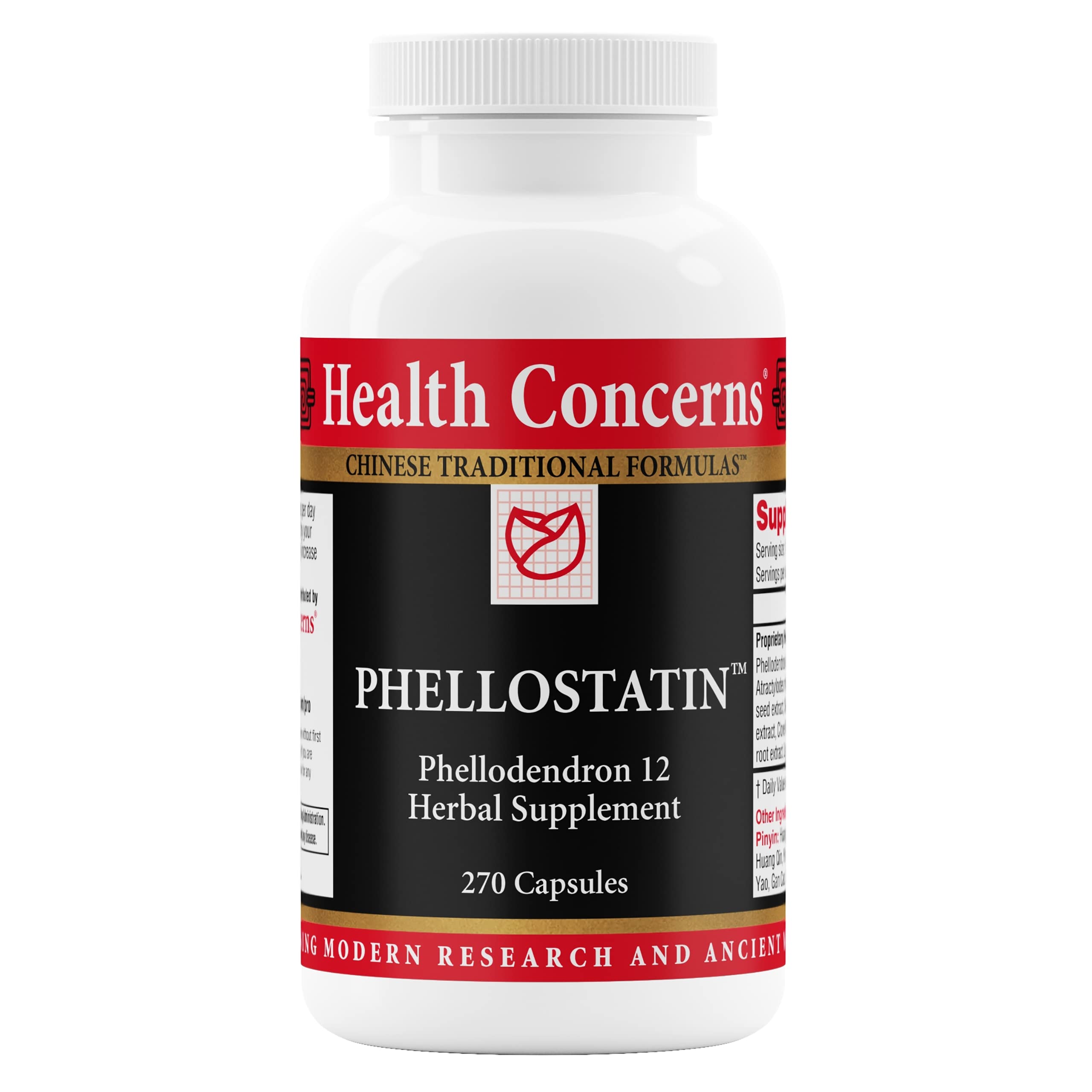 Health Concerns Phellostatin bottle front view highlighting immune support potential.