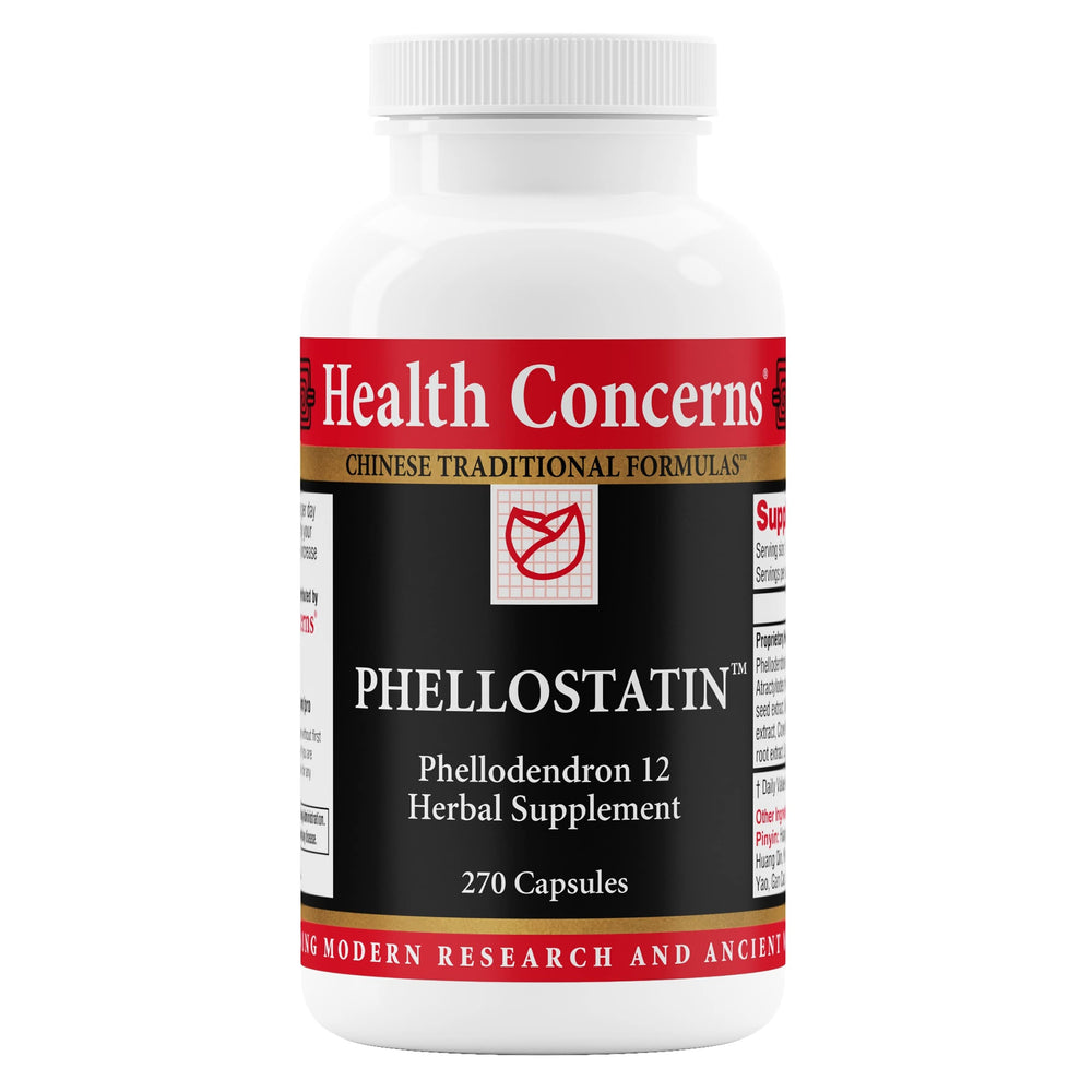 Health Concerns Phellostatin bottle front view highlighting immune support potential.
