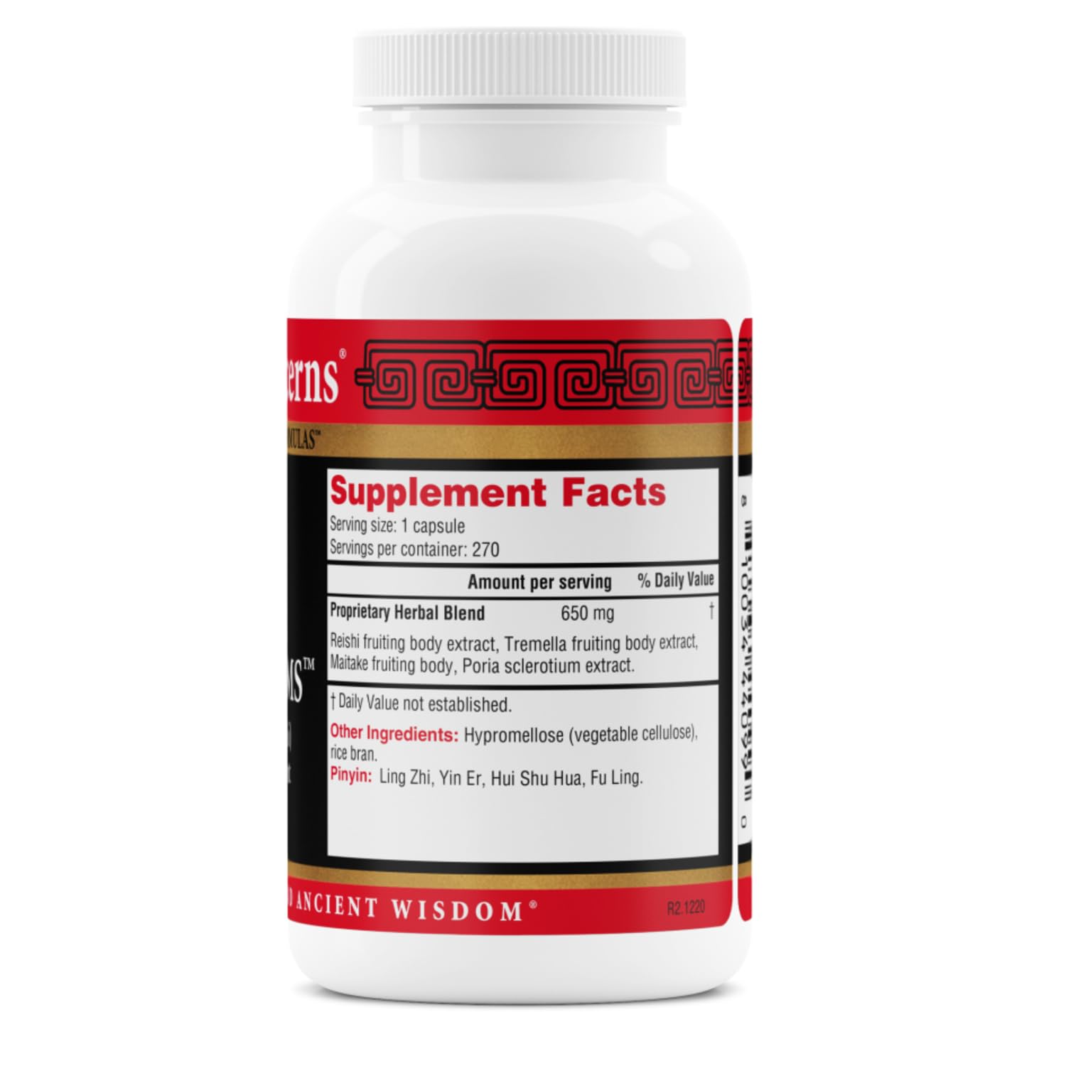 Health Concerns Power Mushrooms dispensing capsules demonstrates easy daily dosing.