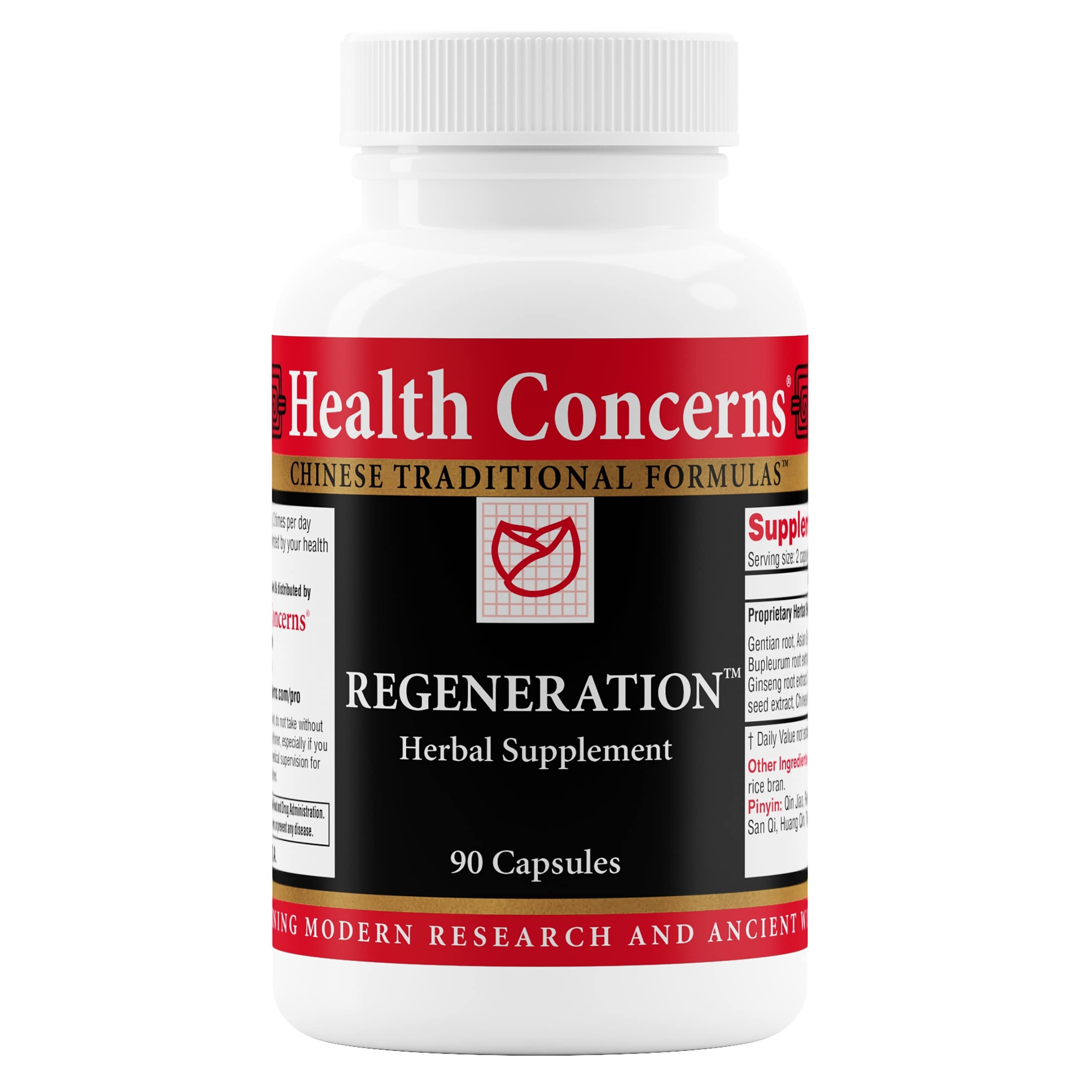 Health Concerns Regeneration bottle-front showing packaging for immune support