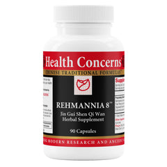 Health Concerns Rehmannia 8 bottle featuring kidney detox support