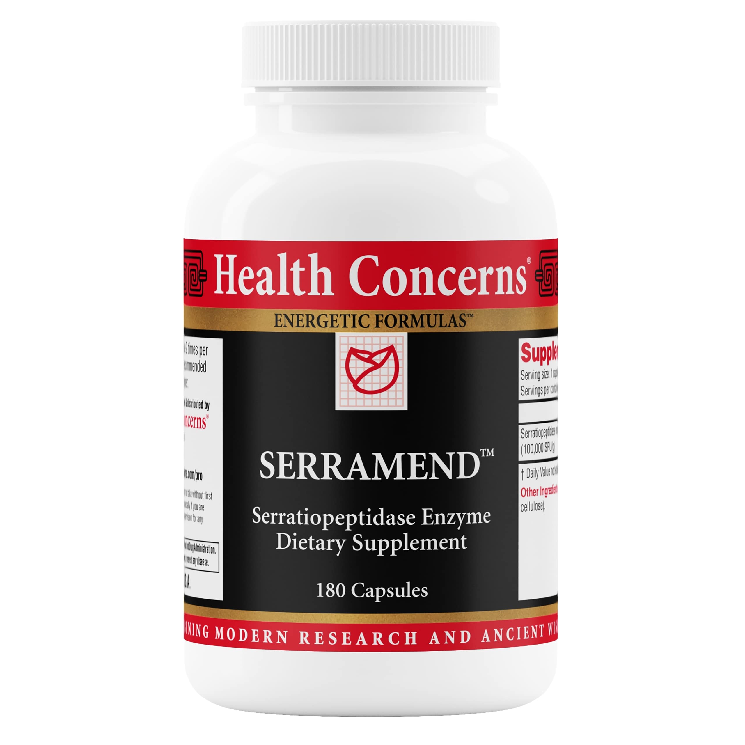 Health Concerns Serramend bottle pour supports easy daily immune health