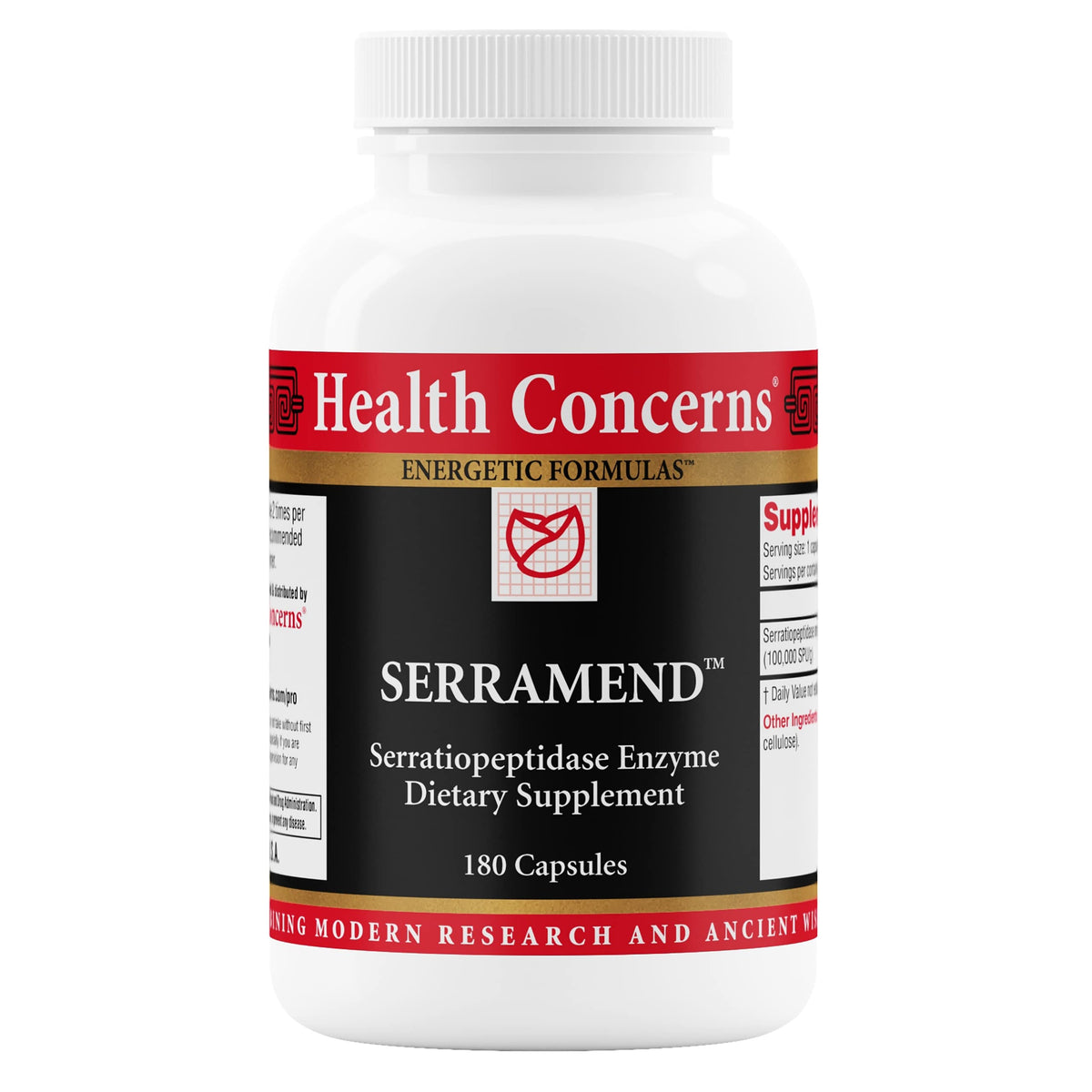 Health Concerns Serramend bottle pour supports easy daily immune health