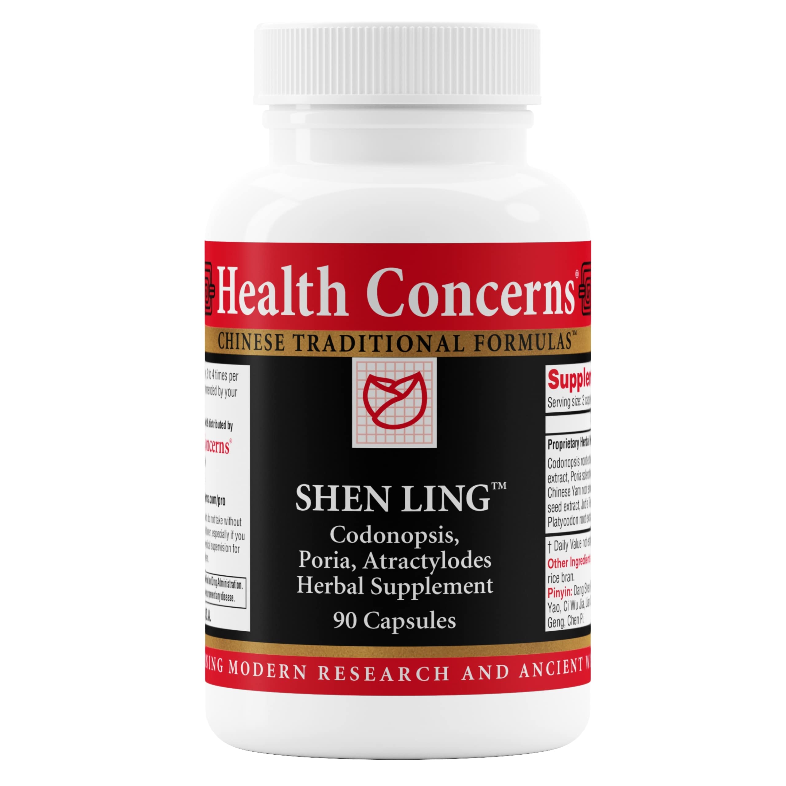 Health Concerns Shen Ling digestive bottle on shelf for digestion support and daily balance