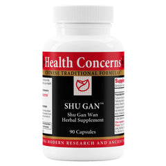 Health Concerns Shu Gan bottle front for digestion support.