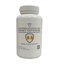 Health Defender Kidney Defender bottle for daily kidney wellness and easy supplementation.