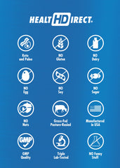 HEALTH DIRECT AminoSculpt 12-pack display showcases convenient 2-ounce servings.