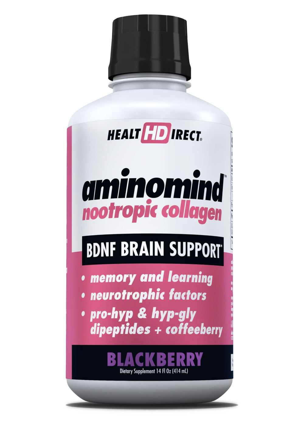 HEALTH DIRECT AminoMind bottle on desk supports daily focus and brain wellness.
