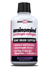HEALTH DIRECT AminoMind bottle on desk supports daily focus and brain wellness.