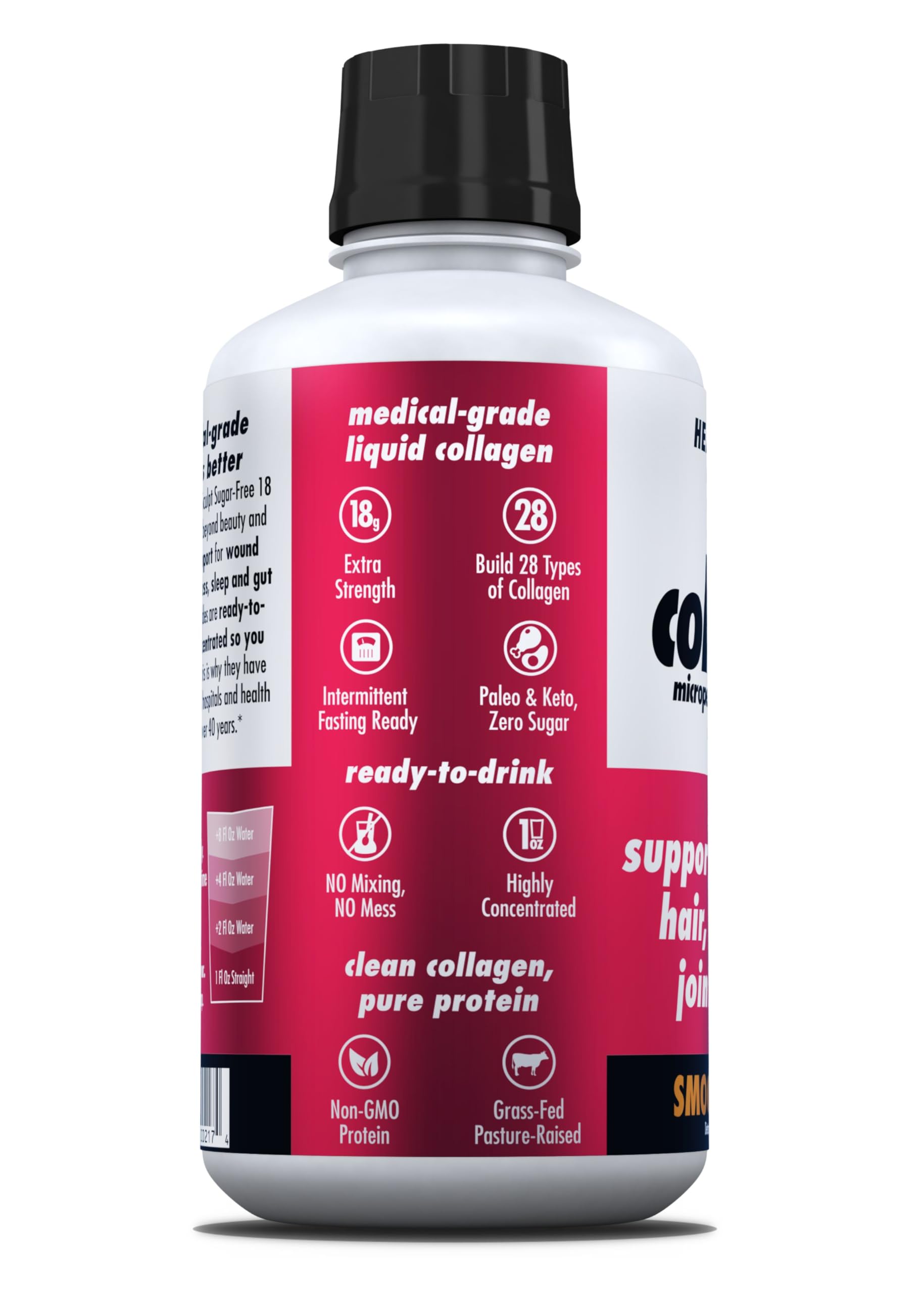 HEALTH DIRECT AminoSculpt kosher certification badge on packaging.