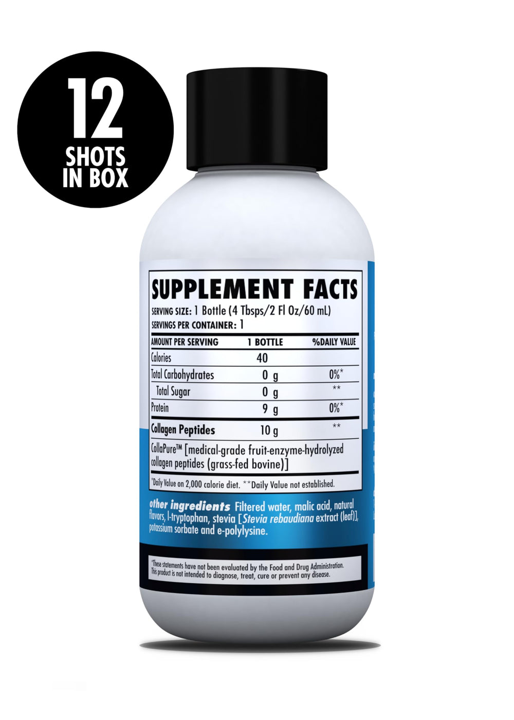 Health Direct AminoSculpt label close-up showing collagen micropeptides