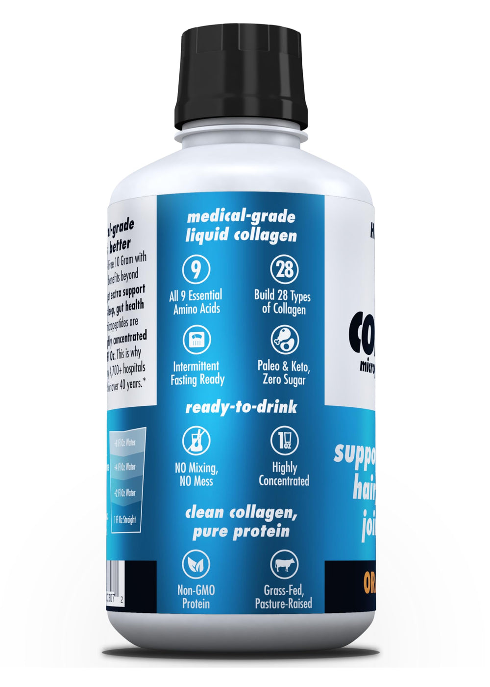 HEALTH DIRECT AminoSculpt nutrition facts panel showing 10 g per serving