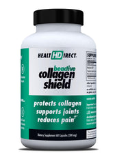 Health Direct BeActive Collagen Shield bottle highlighting eco-friendly sourcing for joint support